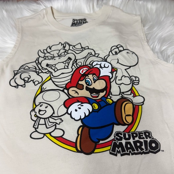 Super Mario Sleeveless Tank Top Youth Boy Size 6/7 - Picture 9 of 12